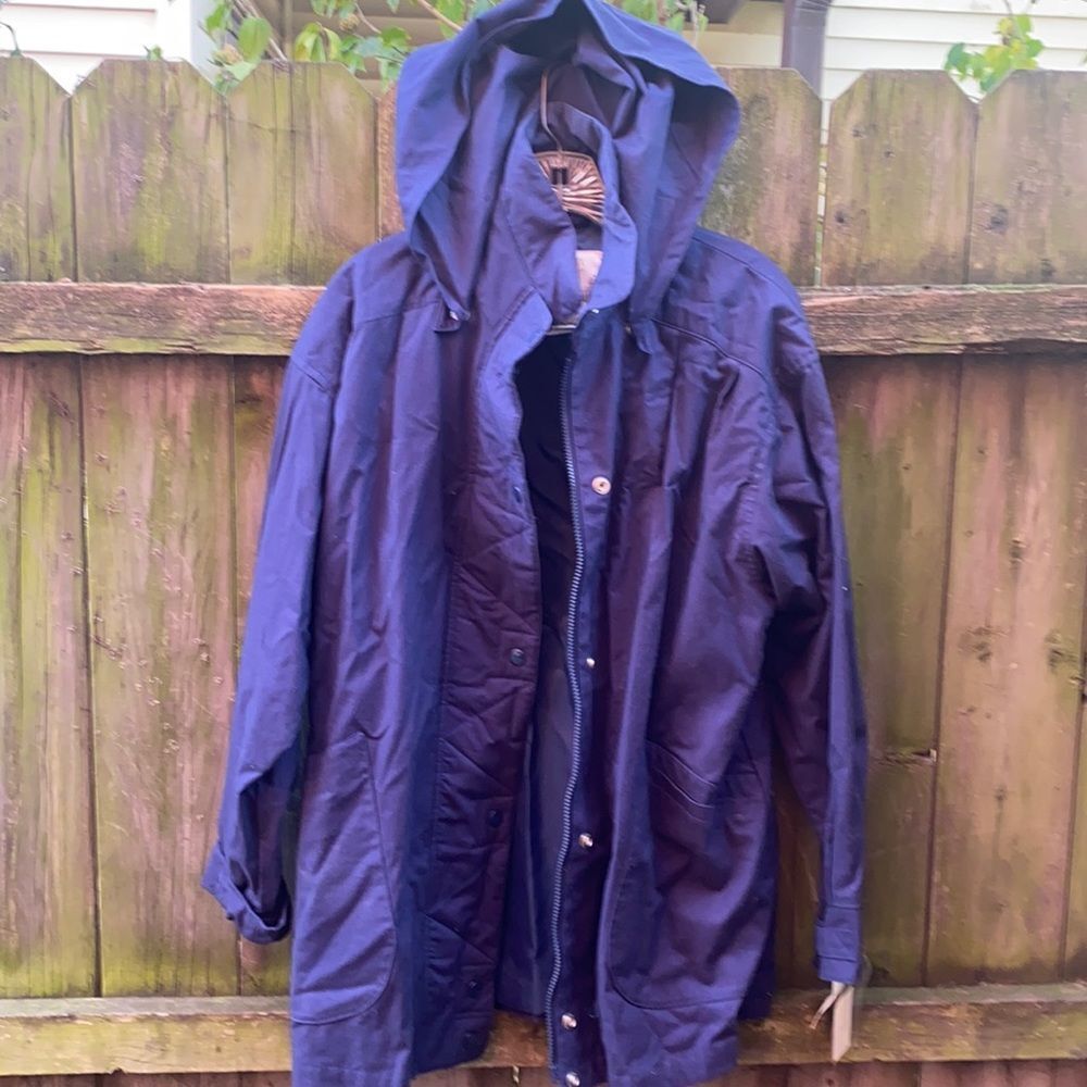 London Fog blue jacket sz L NWT